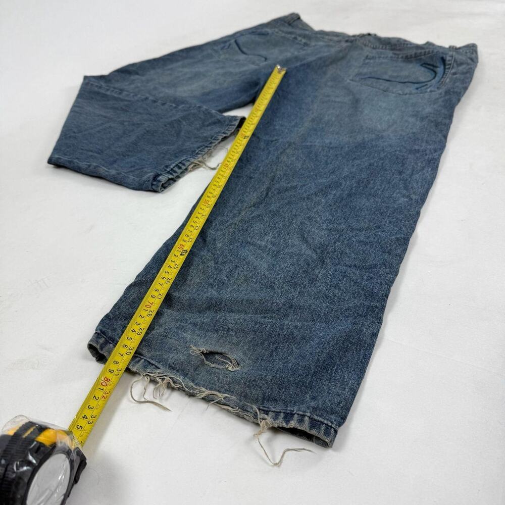 Vintage y2k grunge archive baggy wide leg rare karl kani skater faded jeans - Picture 3 of 7